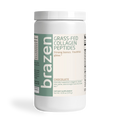 Brazen grass-fed collagen peptides container on a white background